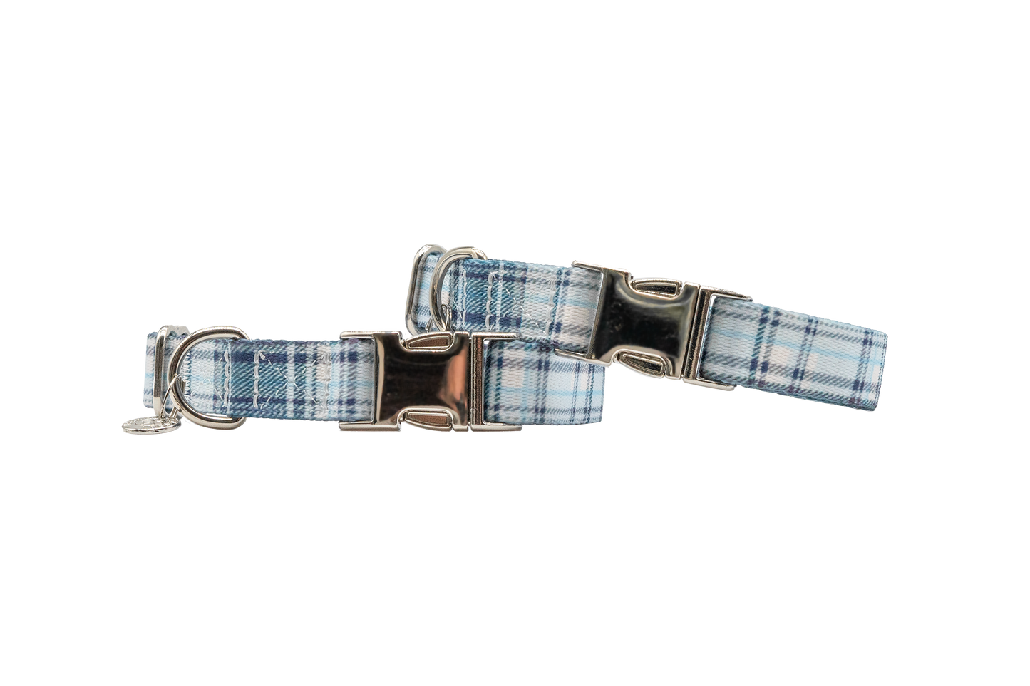 Adjustable Collar - Blue Plaid