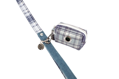 Waste Bag Holder - Blue Plaid