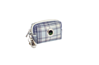 Waste Bag Holder - Blue Plaid